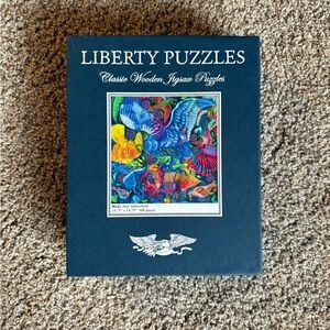 Liberty Puzzles Vibrant Wooden Jigsaw Puzzle - Multicolor
